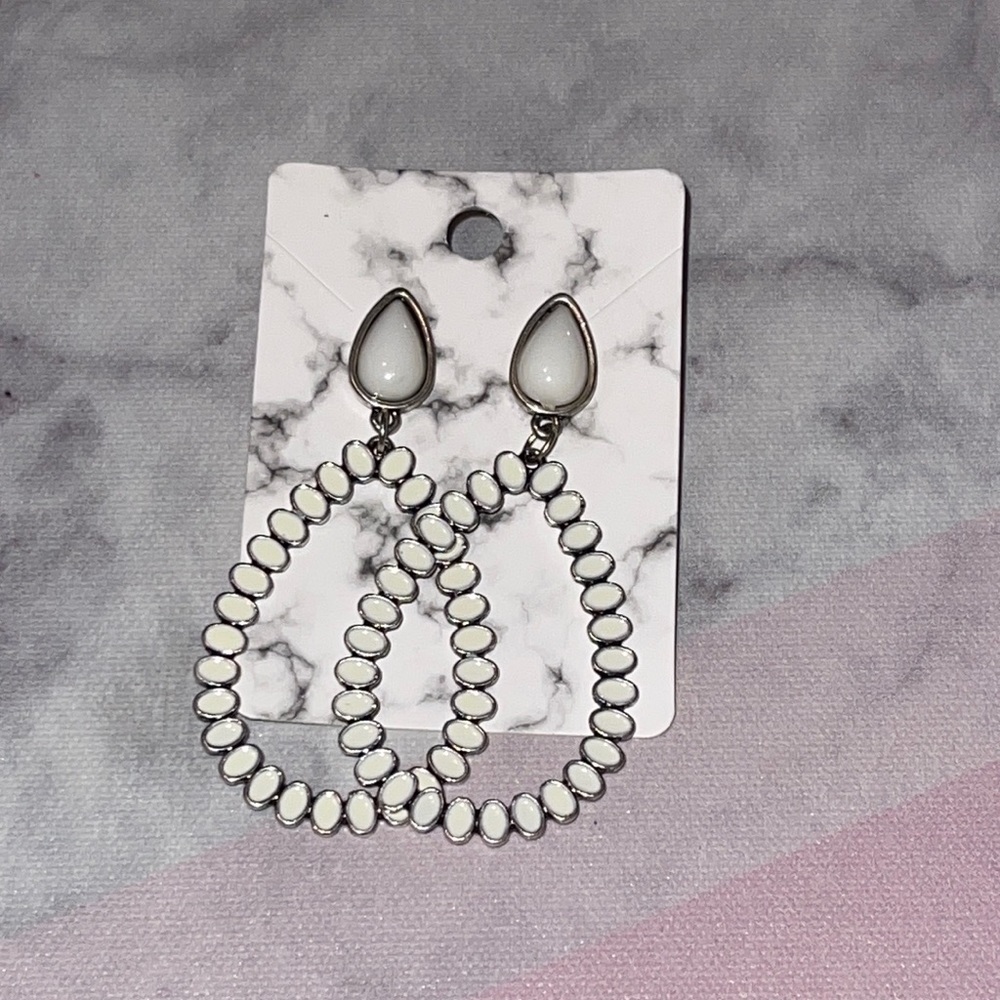 White Earrings